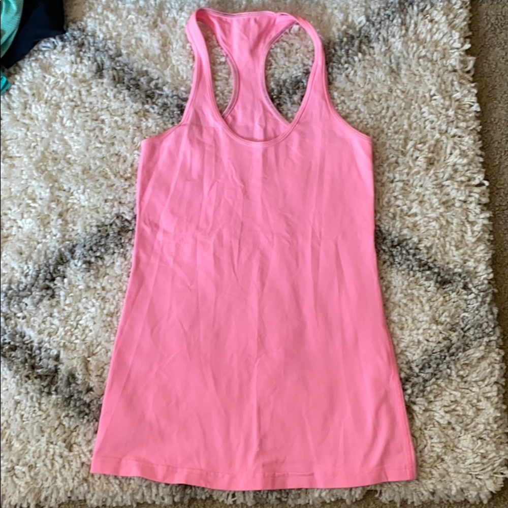 VGUC Pink Lululemon Cool Racerback Tank Size 10